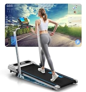 Laufband für Zuhause, FOUSAE 5 in 1 Walking Pad, 12km/h Klappbar Laufband mit 9% Steigung, 2.75HP Schreibtisch Treadmill mit LED-Anzeige, Fernbedienung und App, Bis 160 kg, Keine Installation