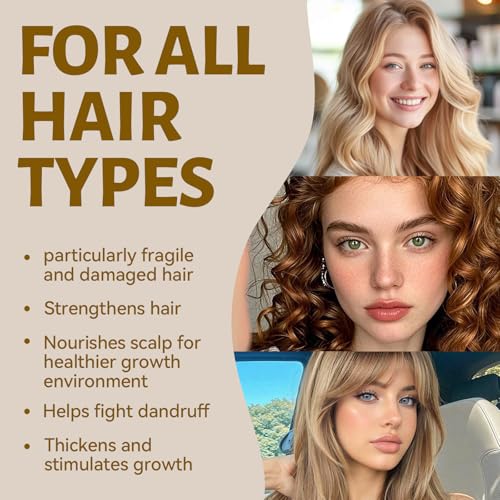 Image of Luseta Rice Water Shampoo and Conditioner Set, Volume & Shine | Strengthening, Nourishing for Hair, Hydrating & Frizz Control, Fuller-Looking Hair, for All Hair Types Women and Men 16.8oz*2