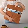 Enyuwlcm PU Leather A4 File Folder Document Holder Waterproof Portfolio Envelope Folder Case with Snap Closure Brown