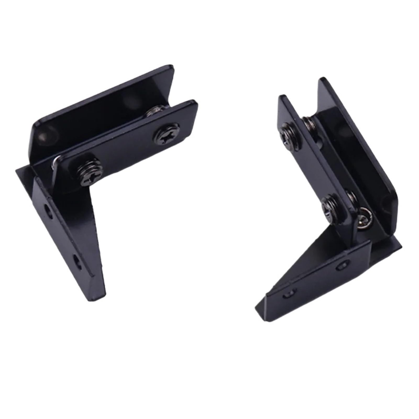 Kdhcvkz Black 2Pcs Stainless Steel 43.5X40mm Cabinet Door Hinges(Black)