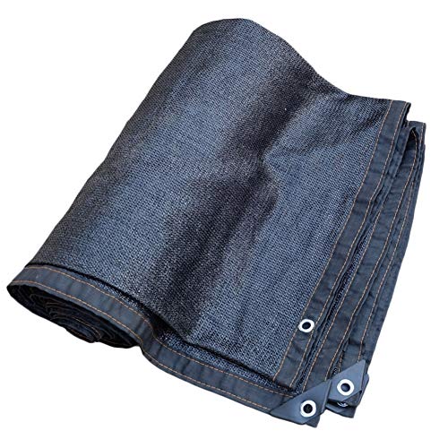 JIANFEI Malla Sombra De Red Jardín Cochera Hidratante A Prueba De Viento, 23 Tallas Puede Ser Personalizado (Color : Negro, Tamaño : 3x8m)