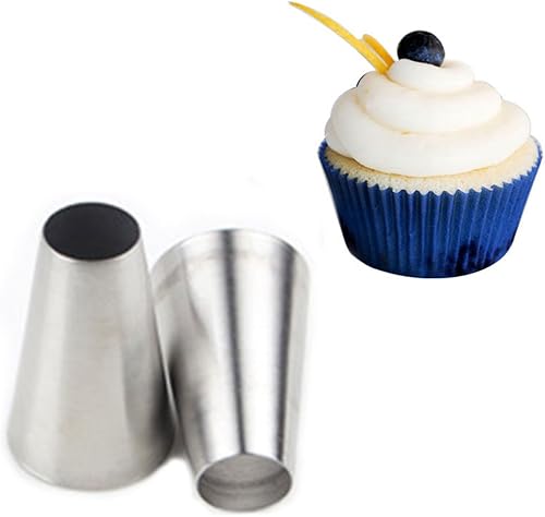 Miniatura 5 de FantasyDay 5 puntas de tubería de acero inoxidable, boquillas de tubería, suministros de decoración de pasteles, galletas, suministros de decoración