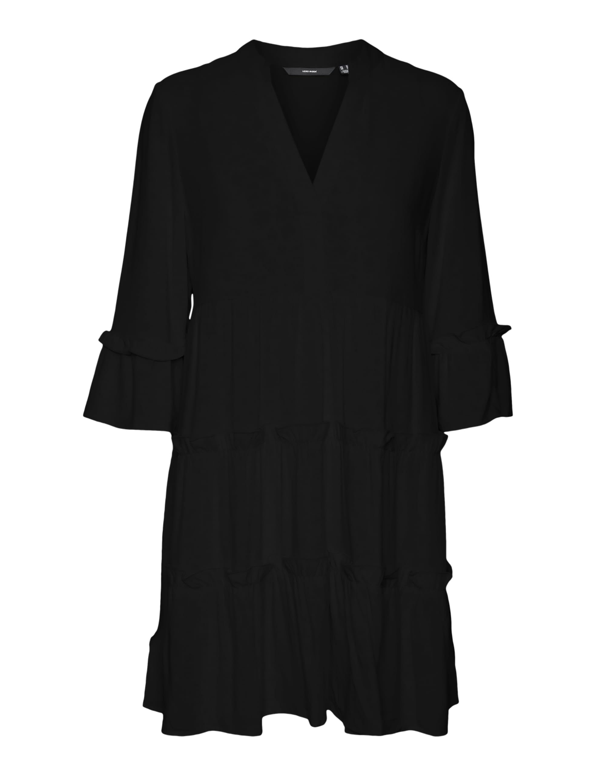 VERO MODA Women's Vmeasy Joy 3/4 Short Dress WVN Ga, Black, M