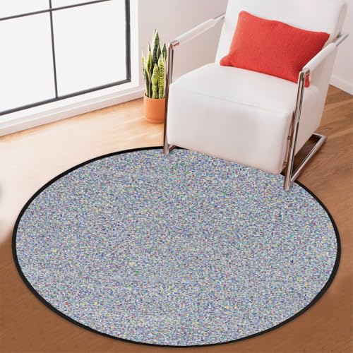 Tapis rond lavable et antidérapant pour chambre à coucher - 6