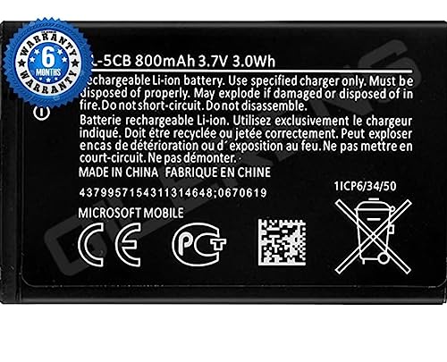 Image of Original (BL-5CB) Battery for Nokia 105 (BL-5CB) Battery with 6 Month Warranty***** (A0274)
