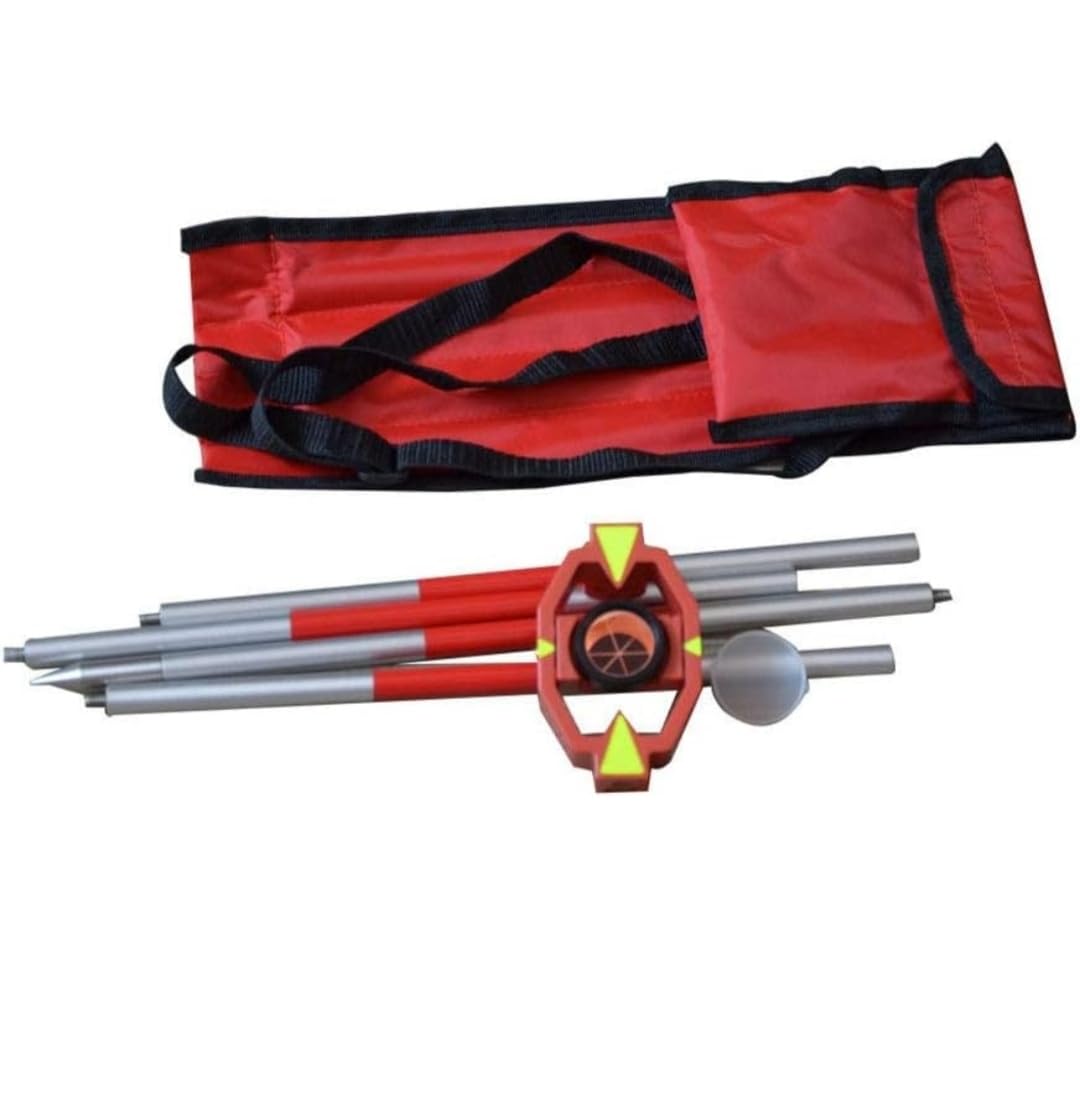 Indian 2024 Mini Prism with Folding Poles in 4 Parts for Total Station Land Survey 4