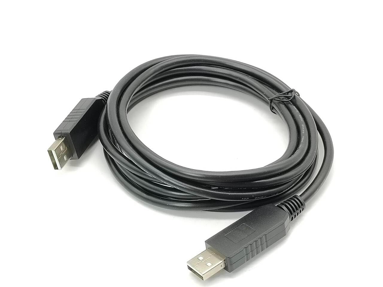 FT232RL USB-auf-USB-Nullmodem-Kabel, 2,5 m, serieller Adapter mit Full-Speed-3M-Baud-Unterstützung für Geräteprogrammierung und Debugging