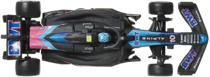 Hot Wheels Formula 1 Car Model F1 BWT ALPINE A524 Pierre Gasly 10 - Die Cast Scale 1:64 - Length 8 cm - JBM21