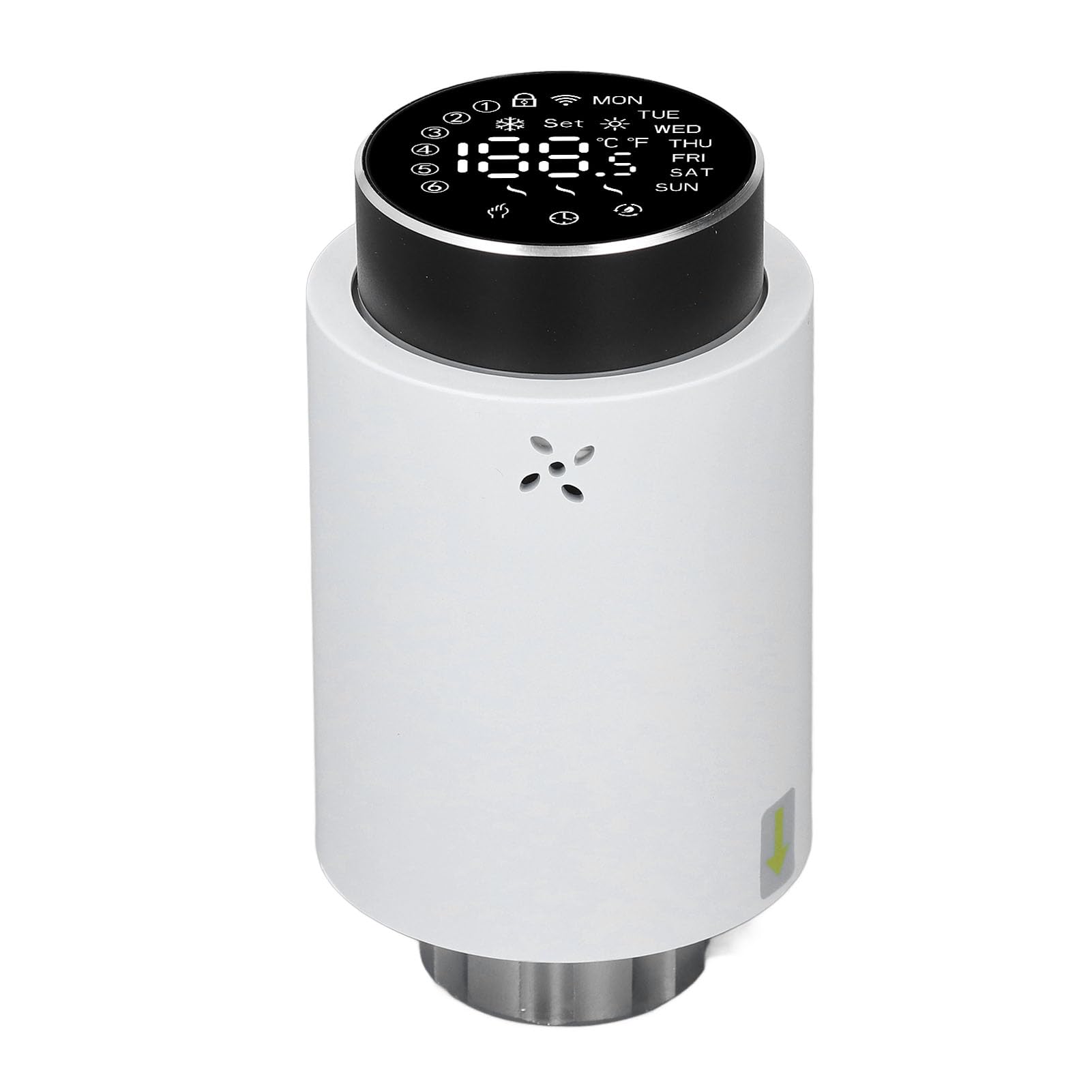 EMUKOEP Valvola Termostatica per Radiatore Valvola TRV Programmabile, Smart Home Risparmio Energetico con Blocco Bambini Termostato per Radiatore per Riscaldamento Rapido per e App Smart Life
