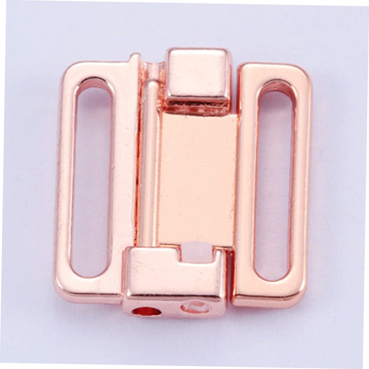 IWOWHERO 50pcs Alloy Front Buckle Bra Shoulder Strap Buckles Bra Clip Hook for Removable Strap