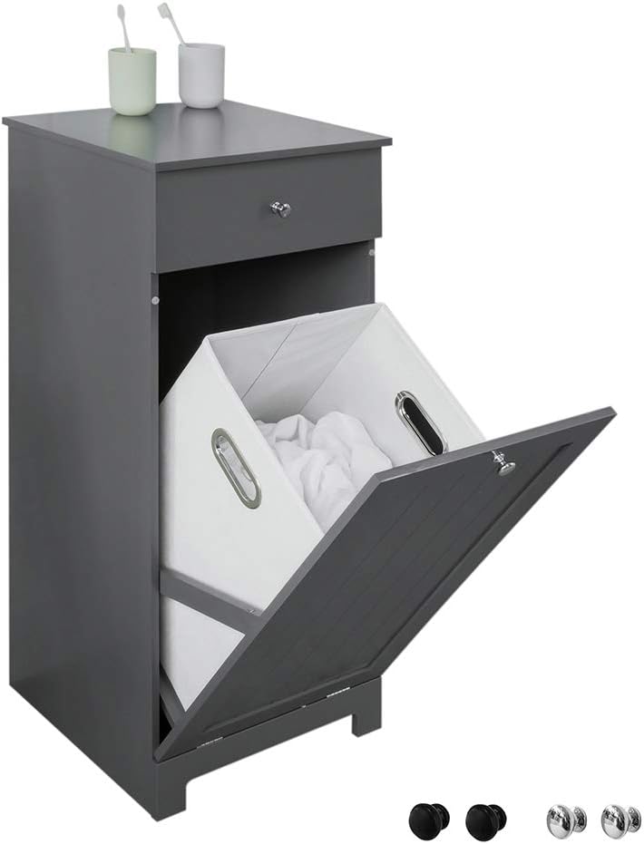 Buy Haotian BZR21DG, Grey TiltOut Laundry Sorter Bathroom