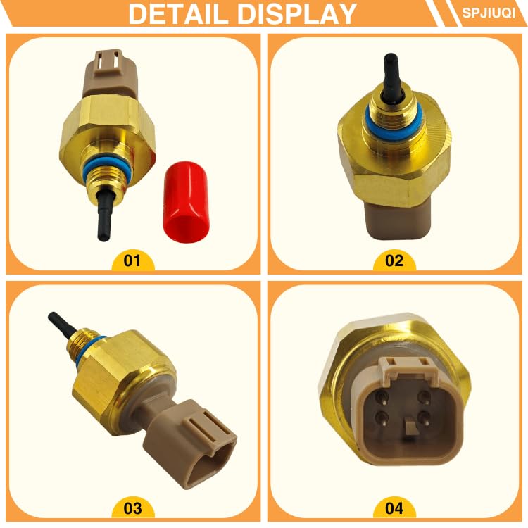 4921479, Oil Temp Pressure Sensor - Compatible with Cummins ISM, ISX, QSM, M11, L10, N14 Diesel Engines, 050682, 3536338