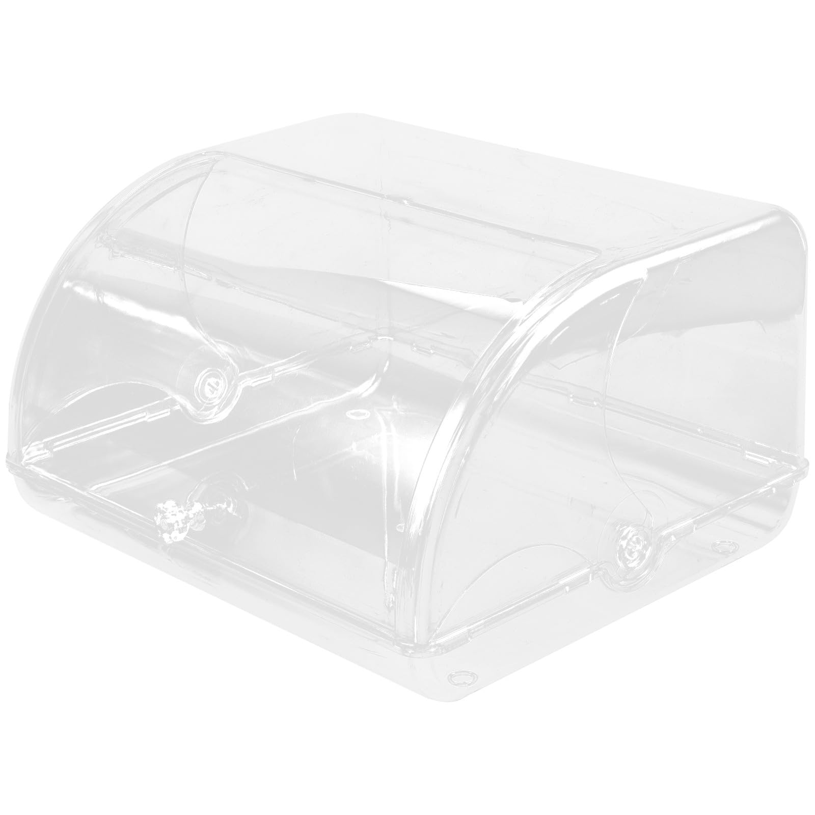 Milisten Transparente Aufbewahrungsbox mit Klappdeckel Schlüsselbehälter für Eingangsbereich Kunststoffbox für Kleinigkeiten Am Couchtisch