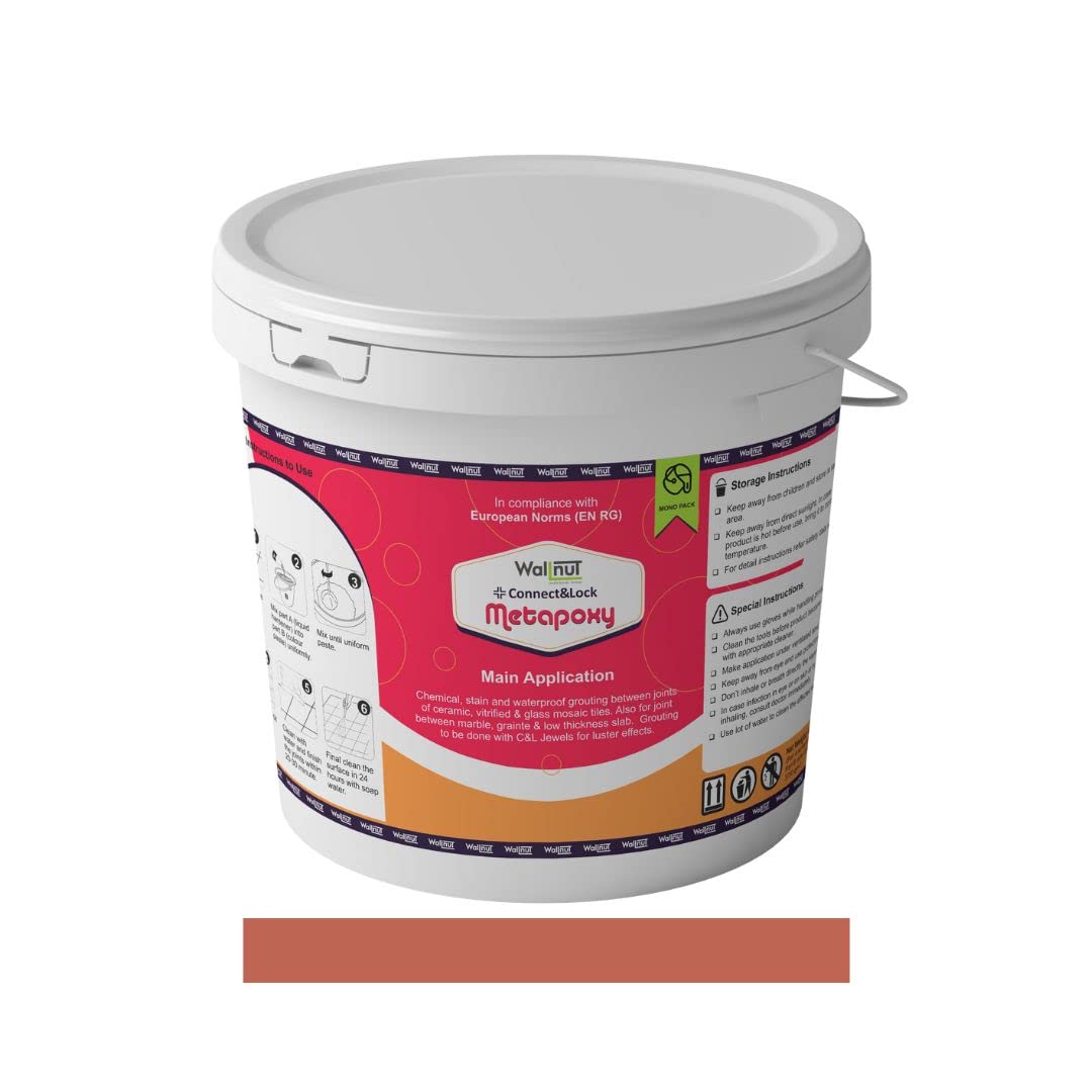 See full amazon price history chart for Wallnut C&L Metapoxy | 2 Component Epoxy Grout (1 Kg.) | Easy to Mix - Easier to Apply - Easy to Clean | Mono Bucket | Smooth Finish High Performance Long- Lasting Epoxy Grout (Brick Red) Wallnut C&L Metapoxy | 2 Component Epoxy Grout (1 Kg.) | Easy to Mix - Easier to Apply - Easy to Clean | Mono Bucket | Smooth Finish High Performance Long- Lasting Epoxy Grout (Brick Red) (B0B6593XDX) Amazon Price History, Amazon Price Tracker