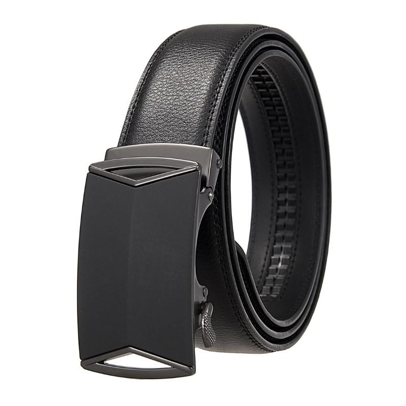 Leisure Leather Belt Mens All Purpose Automatic Buckle