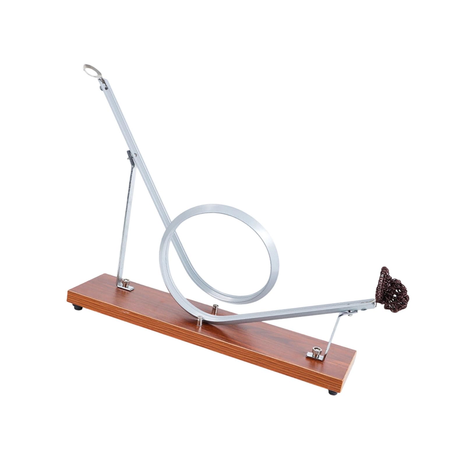 Equipo educativo de demostración de fuerza centrípeta, modelo de pista de rodillo de metal de madera para experimentos científicos en el aula, experimentos de fuerza centrífuga