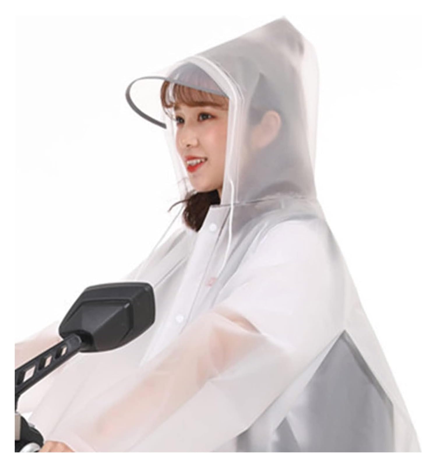 mantellina per monopattino, impermeabile Poncho antipioggia riutilizzabile EVA Poncho antipioggia traspirante con cappuccio Impermeabile da ciclismo for bici da esterno for uomo Donna, for escursionis
