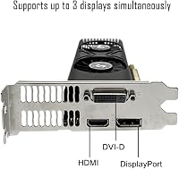 SAPLOS GTX 1050 4GB GDDR5 Grafikus Kártya Gaming PC-hez 4