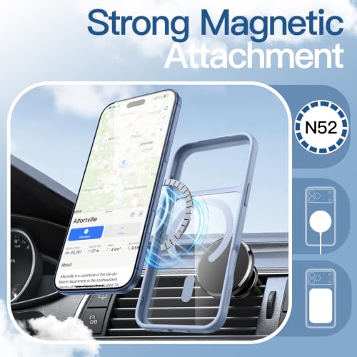 Image of JETech Magnetic Cover Case for iPhone New Pro, Light Blue