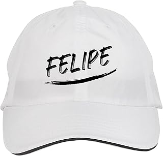 Makoroni - Felipe Name Hat Adjustable Cap, DesG87 White