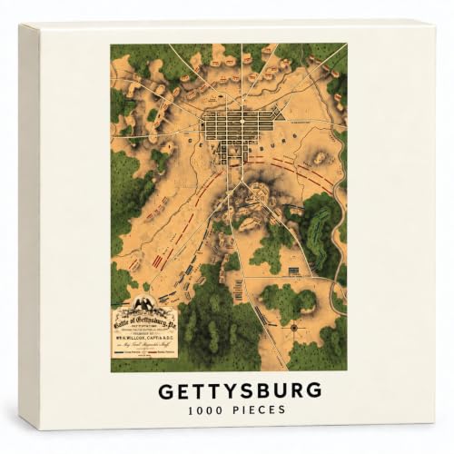 Gettysburg Battle Map 1000-Piece Jigsaw Puzzle