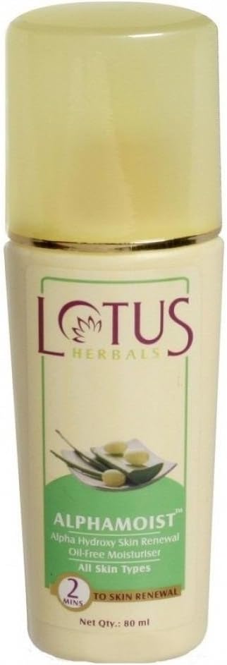 Herbals Alphamoist Alpha Hydroxy Skin Renewal Oil Free Moisturiser, 80ml