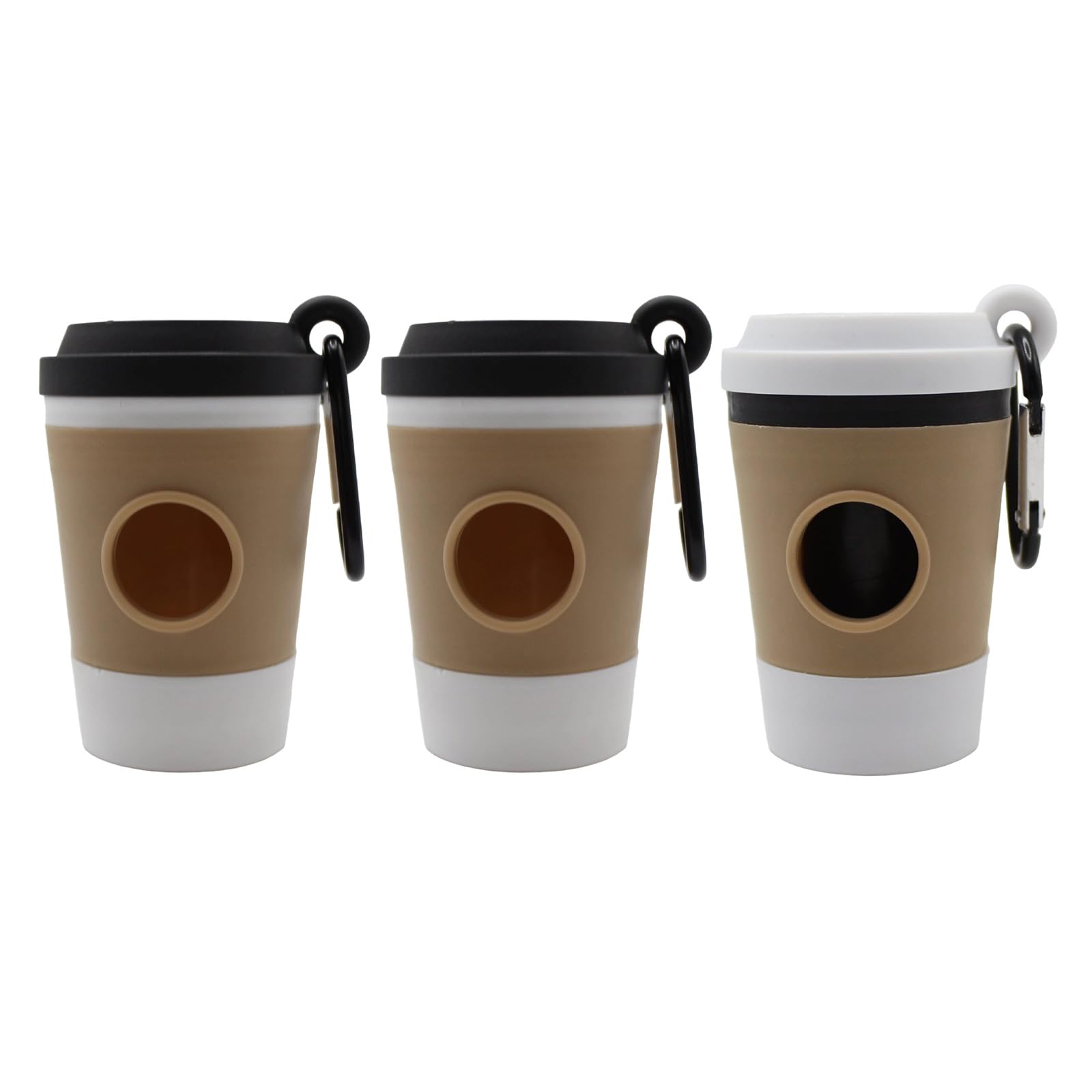 Xjdzineq Ready Pet Waste Bag Organizers Coffee Cup Shape Waste Dispenser with Quickly Access Durability Construction Coffee Cup Dog Poops Dispenser