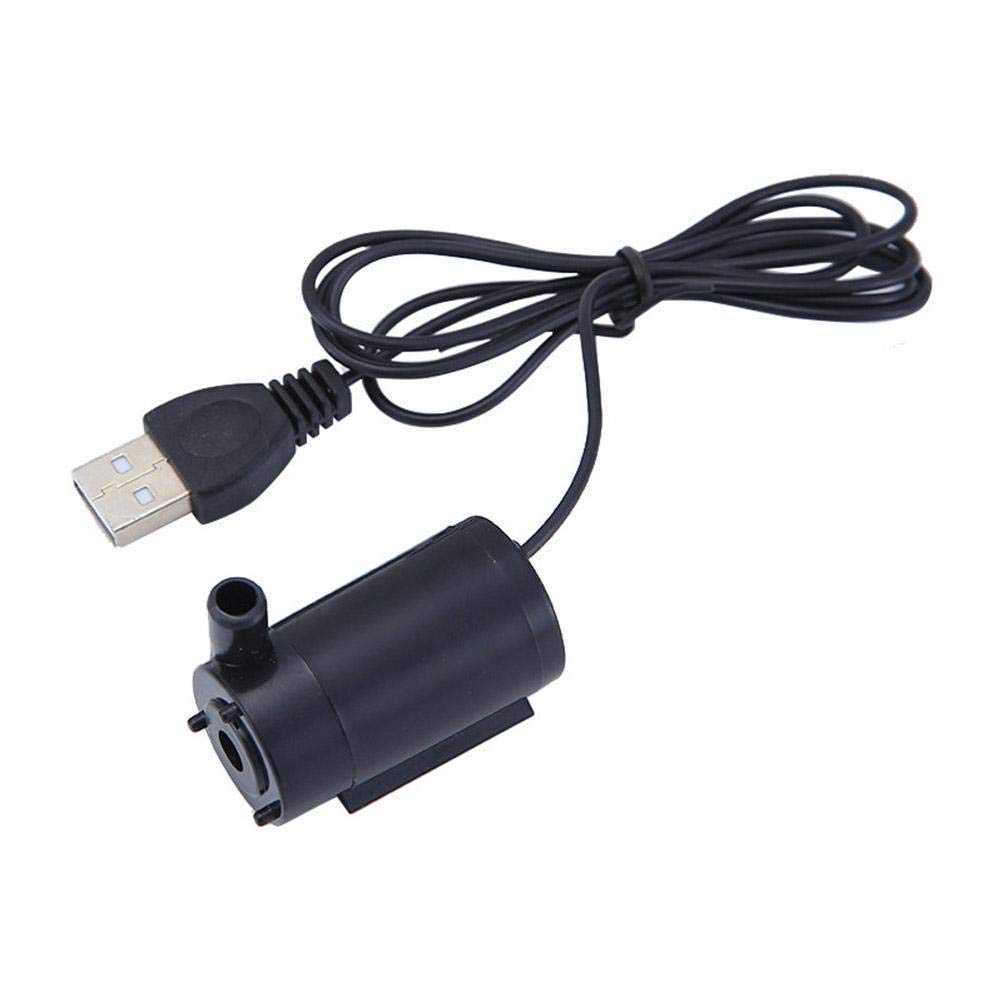 Bombas de agua pequeñas silenciosas de bajo ruido USB DC 5V 1.0A 2-3L / Min Mini fuente de bomba sumergible para pecera de acuario hidropónico