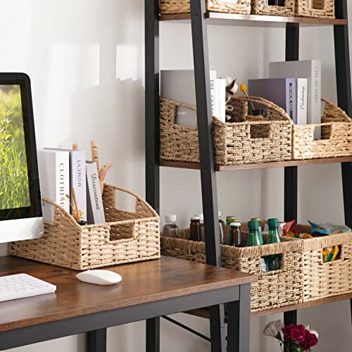 Outbros Seagrass Storage Baskets, Hand-Woven Baskets With Handles, Nesting Wicker Basket Sets, Waterproof Woven Storage Baskets For Shelves, 3-Pack #TOP3