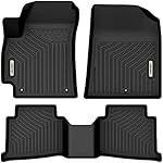 OEDRO Floor Mats 2 Row Liner Set Black Compatible with 2021 2022 2023 Kia Seltos, Custom Fit All Weather Rubber Car Floor Liners
