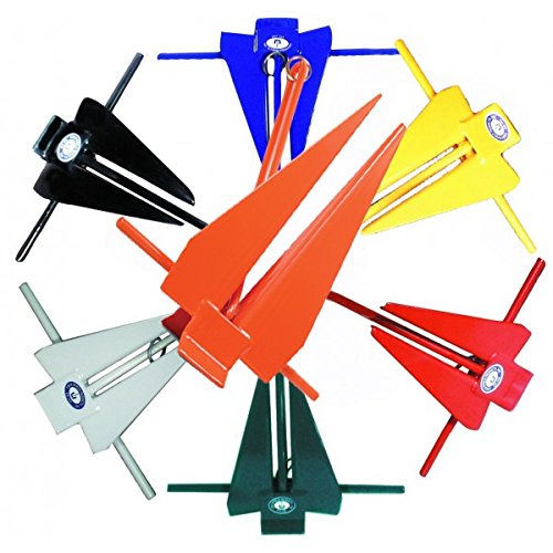 Greenfield Slip-Ring Mechanical Fluke Anchors PVC Coated (Color: PVC Coated Yellow, Option: 5 lb.)