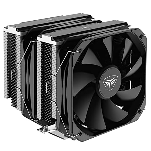 PCCOOLER G6 Black Edition Premium CPU Cooler, 260W TDP Dual-Tower CPU Air Cooler, 2x130mm PWM Turbo Fans, 14.8W/(m.k) Thermal Paste, 6 Heat Pipes for AMD Ryzen AM3/AM4/AM5 Intel LGA1700/1200/115X/20XX