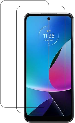 Miniatura 5 de Paquete de 2 Protector de pantalla de vidrio templado Frontier Protector protector para Motorola Moto G Play 2023