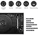 Vinilos Record Players for Vinyl with Speakers Turntable with Speakers Bluetooth/Bluetooth Output Record Player Tocadiscos Phonograph Suitcase Portable Record Player with 3-Speed