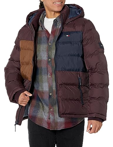 Manteau alternatif en duvet chaud et léger à capuche Tommy Hilfiger M