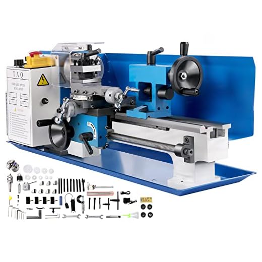 Mophorn Torno de Metal 550W Torno de Trabajo de Metal Velocidad Variable 50-2500 RPM Contrapunto MT2 Mini Torno de Metal de Precisión para Torneado de Metales, Husillos, Prototipos, Modelos