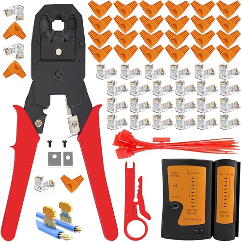 Coupeur et sertisseur Cat5 Cat6 pour réparer une connexion internet LAN - 7