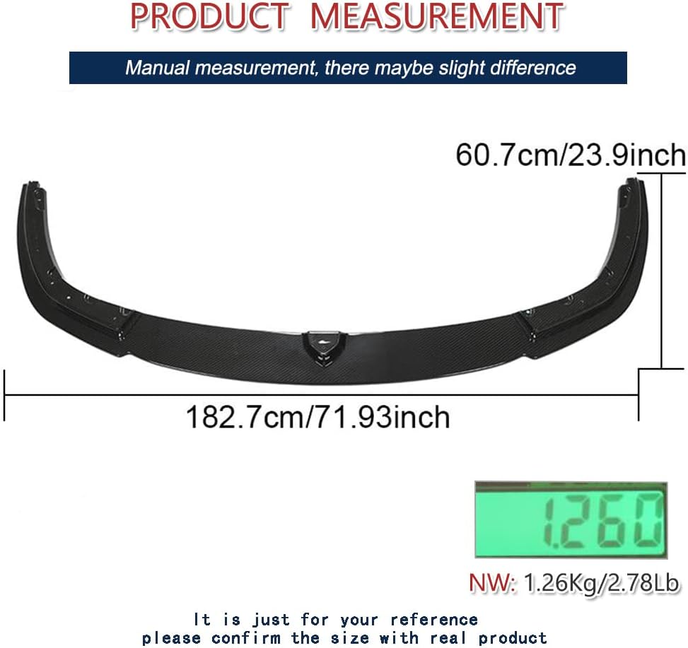 M8 Dry Carbon Fiber Front Bumper Lip for BMW 8 Series F91 F92 F93 M8 2019-2021 2-Door 4-Door Front Lip Spoiler Body Kit Factory Outlet