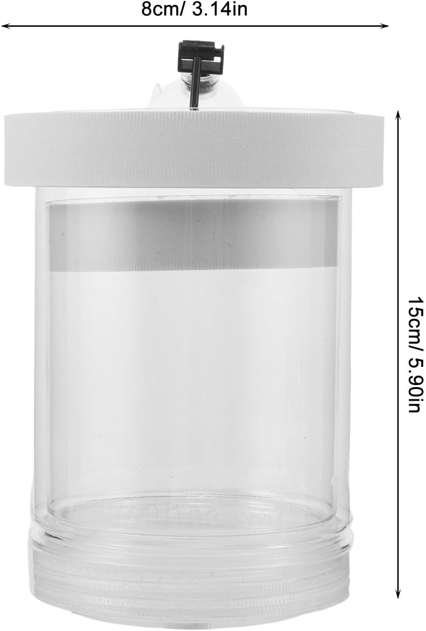 Veemoon Fish Breeding Box and Micro-Hole Structure for Aquarium with Suction Cups 3pcs Plastic and Foam Floating Isolation Hatchery Incubator, Independent Space Design for Betta and Fish