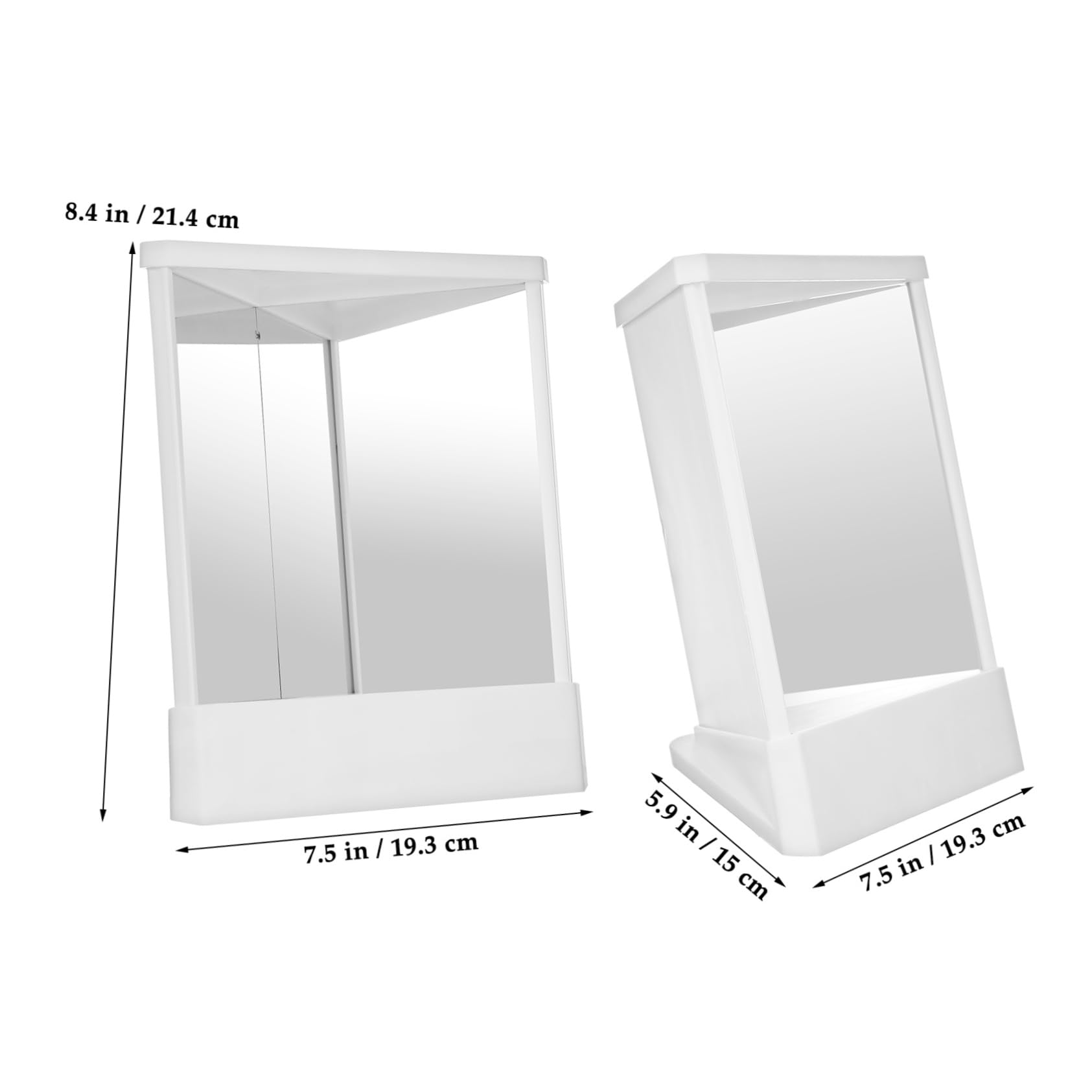 SOESFOUFU Portable Makeup Mirror Magnification Reversible Non Reversing Mirror for Home Dresser Desk