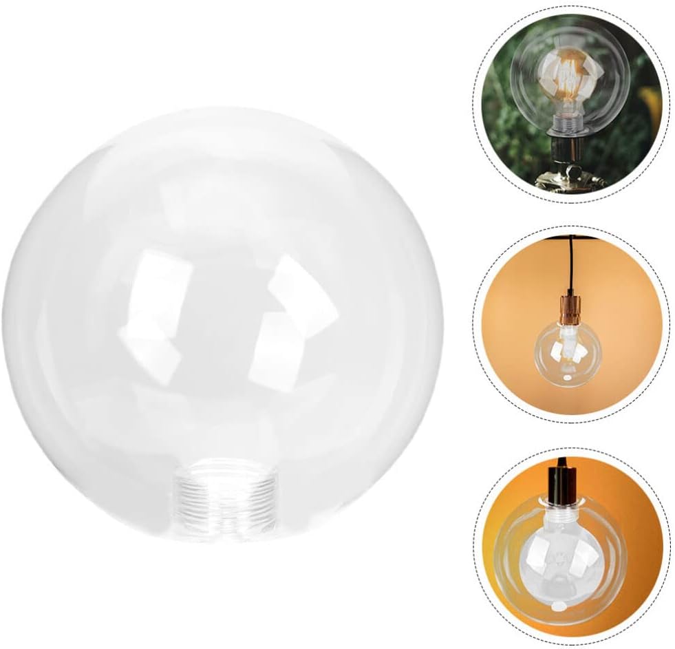 Globe Lamp Shade Glass Lamp Shade Globe Lamp Cover G9 Light Bulb Cage Guard 150mm Replacement Bubble Glass Lampshade Cover for Chandelier Wall Sconces Ceiling Lamp