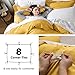Bedsure Mustard Yellow Duvet Cover King Size - 3 Pieces Prewashed Cotton-Like Extra Soft Bedding Set, Includes 1 Duvet Cover 104x90 Inches with Zipper Closure & 2 Pillow Shams, Comforter Not Included