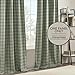 Madison Park Anaheim Cabin Plaid Curtain Window, Thermal Insulated Fleece Lining, Living Room Decor Light Blocking Drape for Bedroom, 1-Single Panel Pack, 50