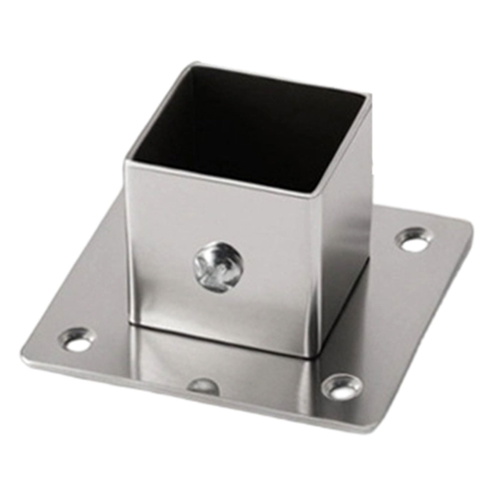 Universals Stainless Steel Flanges Holder Resistant Flanges Mount Stable Square Flange Connector Stable Stainless Steel Square Tube