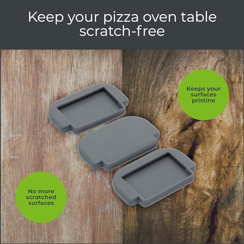 Image of Gozney Roccbox Pizza Oven Grey Rubber feet Surface Protectors Pack of 3