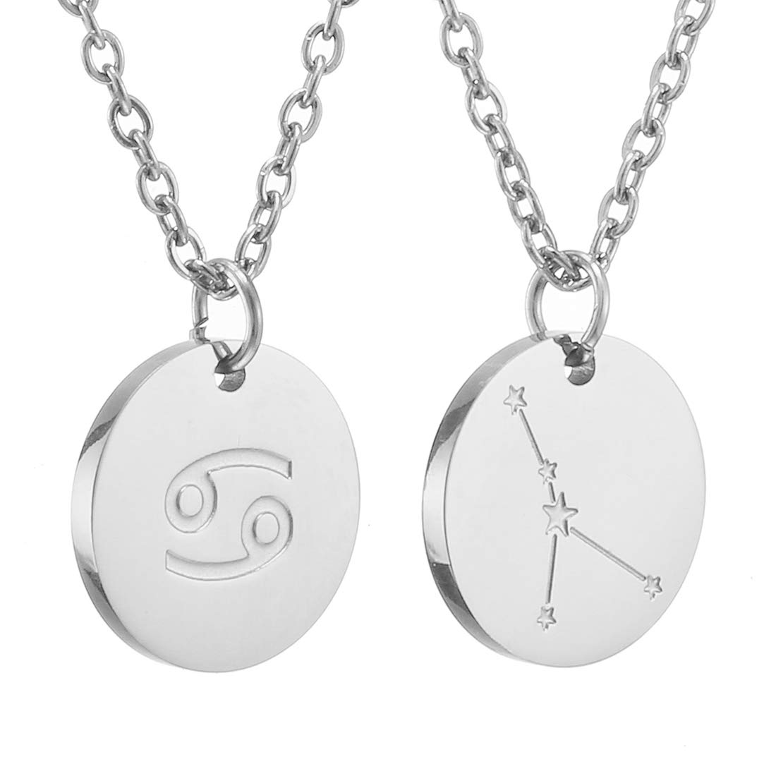 AFSTALR Sternzeichen Kette Gold/Rosegold/Silber für Damen Horoskop Kette Mutter Tochter Freunde Geburtstagsgeschenk