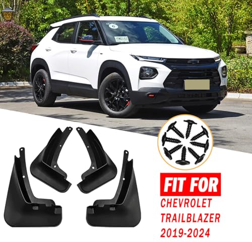 Image of Mud Flaps Mud Guards Fit for Chevrolet Trailblazer 2019-2021, Front & Rear Mud Splash Guards Accessories - 4 Pc, Black