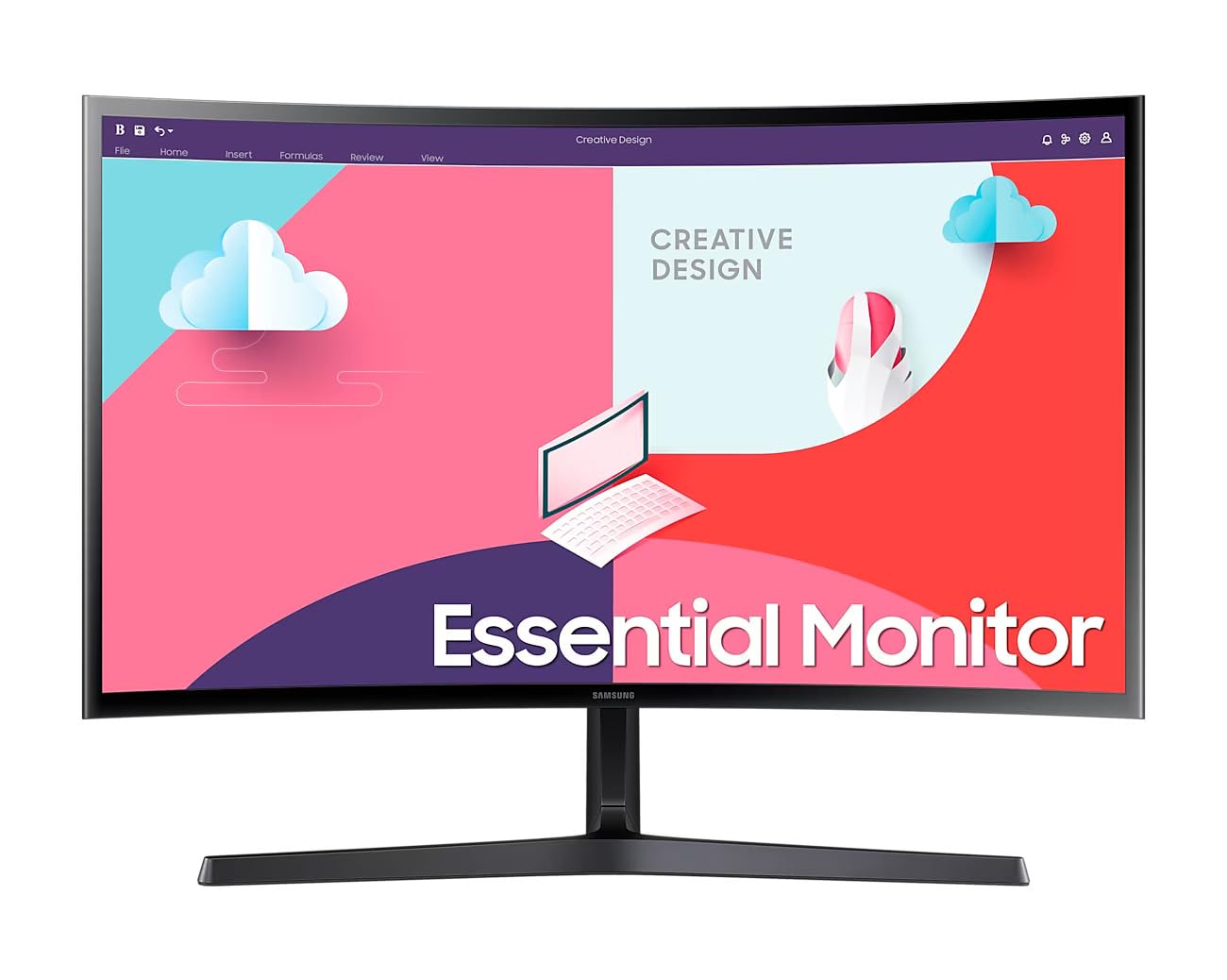 Samsung 24Inch(59.8Cm) Fhd, 75 Hz, 1800R Curved Monitor, Va Panel