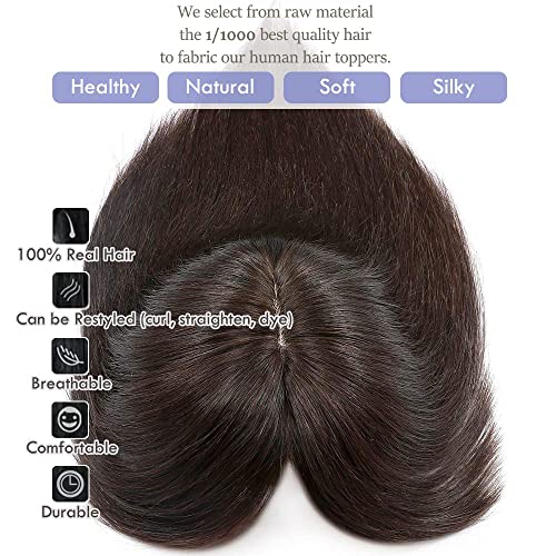 Elailite Hair Topper Donna in Lace con Frangia