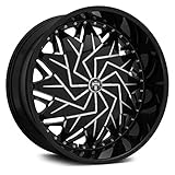 DUB S231 DAZR BLACK Wheel tpms (26 x 9. inches /5 x 115 mm, 15 inches Offset)